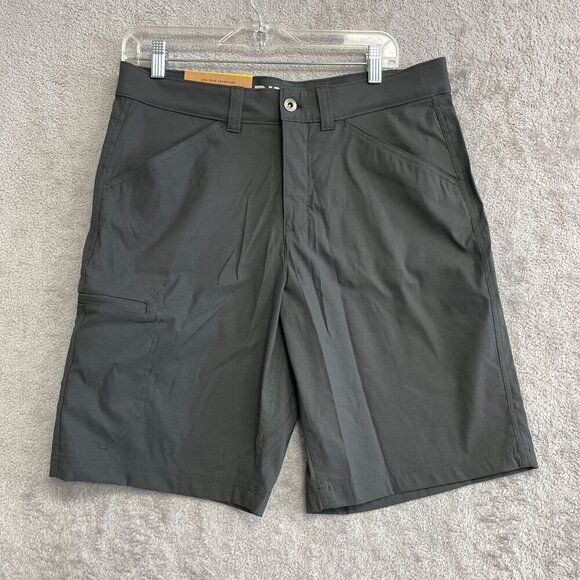 NEW Eddie Bauer Rainier 10” Tech Shorts Men’s 32 Cargo Outdoor Black - Picture 2 of 6